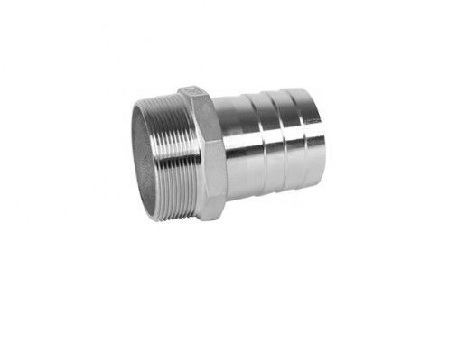 El varón inconsútil roscó la entrerrosca hidráulica de acero inoxidable del conector de la manguera del zócalo