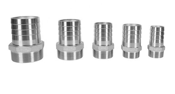 El varón inconsútil roscó la entrerrosca hidráulica de acero inoxidable del conector de la manguera del zócalo