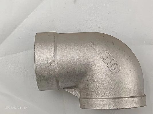 Pieza acodada ISO color plata 9001 de la tubería de acero inoxidable de 1 pulgada 304 certificada