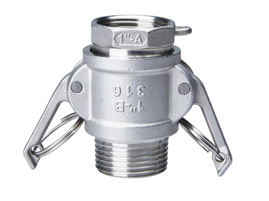 Uno mismo que cierra los acoplamientos de acero inoxidables del Camlock que echan la leva y el reductor del surco