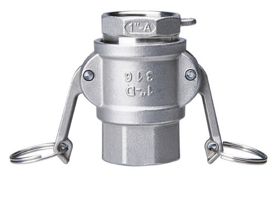Uno mismo que cierra los acoplamientos de acero inoxidables del Camlock que echan la leva y el reductor del surco